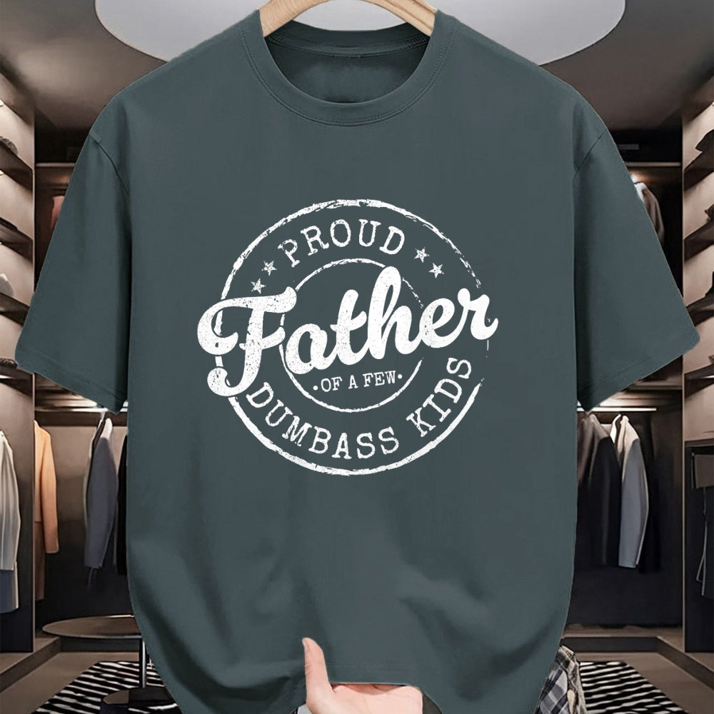 Gift for Dad Shirt, Funny Dad Unisex T-Shirt/Hoodie/Sweatshirt HLT00 – Mens Proud Father Of A Few Dumbass Kids Funny Vintage Fathers Day T-Shirt