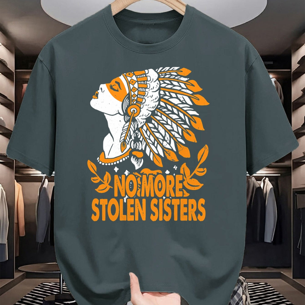 Native American T-Shirts, Vintage Native American Unisex T-Shirt/Hoodie/Sweatshirt HLT00 - Native American No More Stolen Sisters MMIW