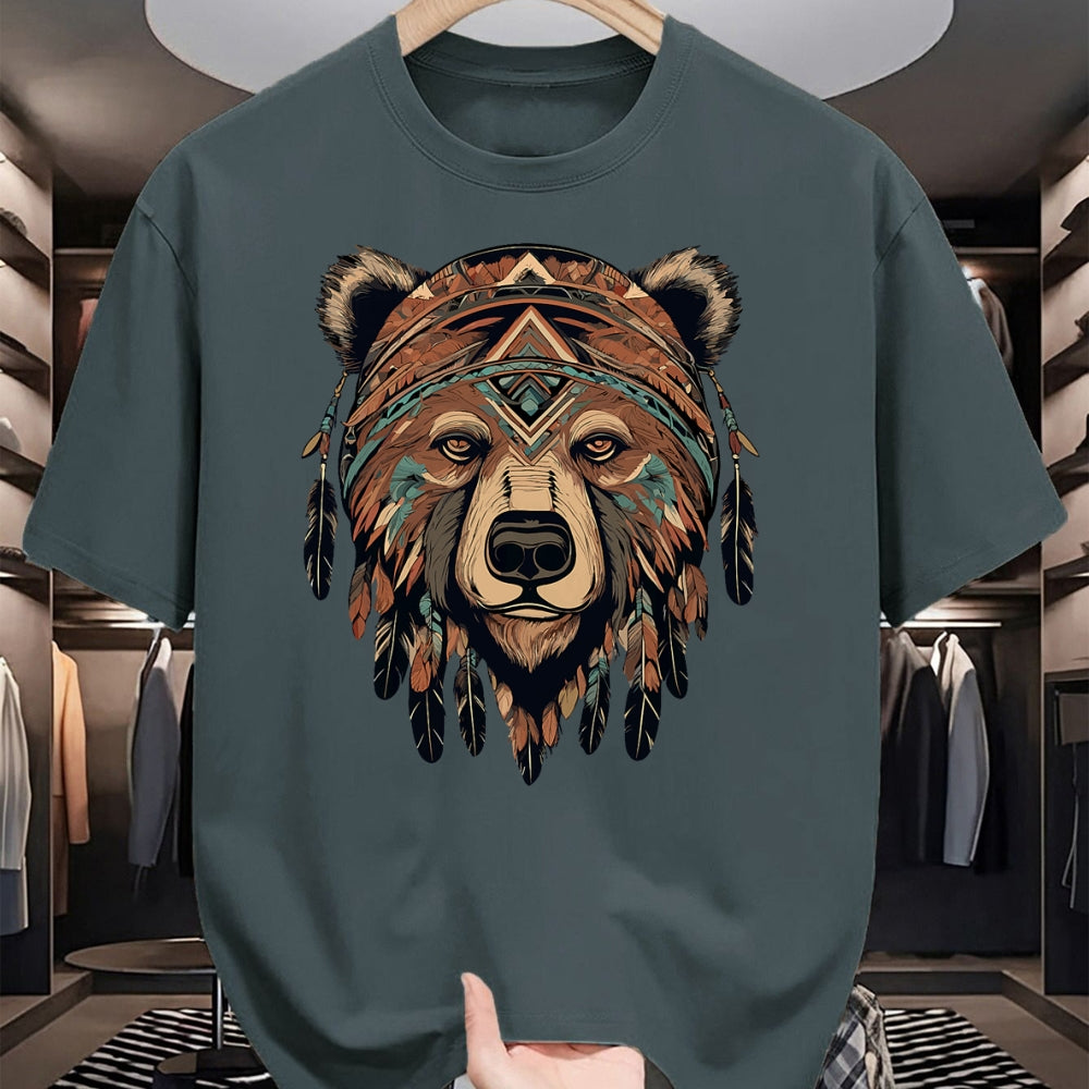 Native American T-Shirts, Vintage Native American Unisex T-Shirt/Hoodie/Sweatshirt HLT00 - Native American Bear Artwork