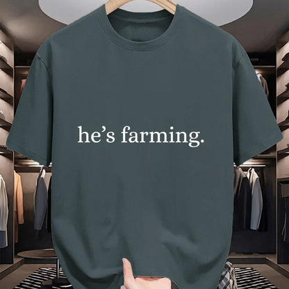 Best Farmer Life Shirt, Funny Farmer UnisexT-Shirt/Hoodie/Sweatshirt HLT00 - He's Farming Graphic Farmers Wife T-Shirt