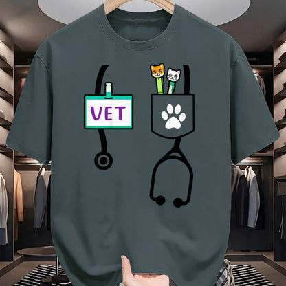 Best Doctor Shirt, Funny Doctor UnisexT-Shirt/Hoodie/Sweatshirt HLT00 - Kids Veterinarian Costume Gift Boys Girls Kids Animal Doctor Vet T-Shirt