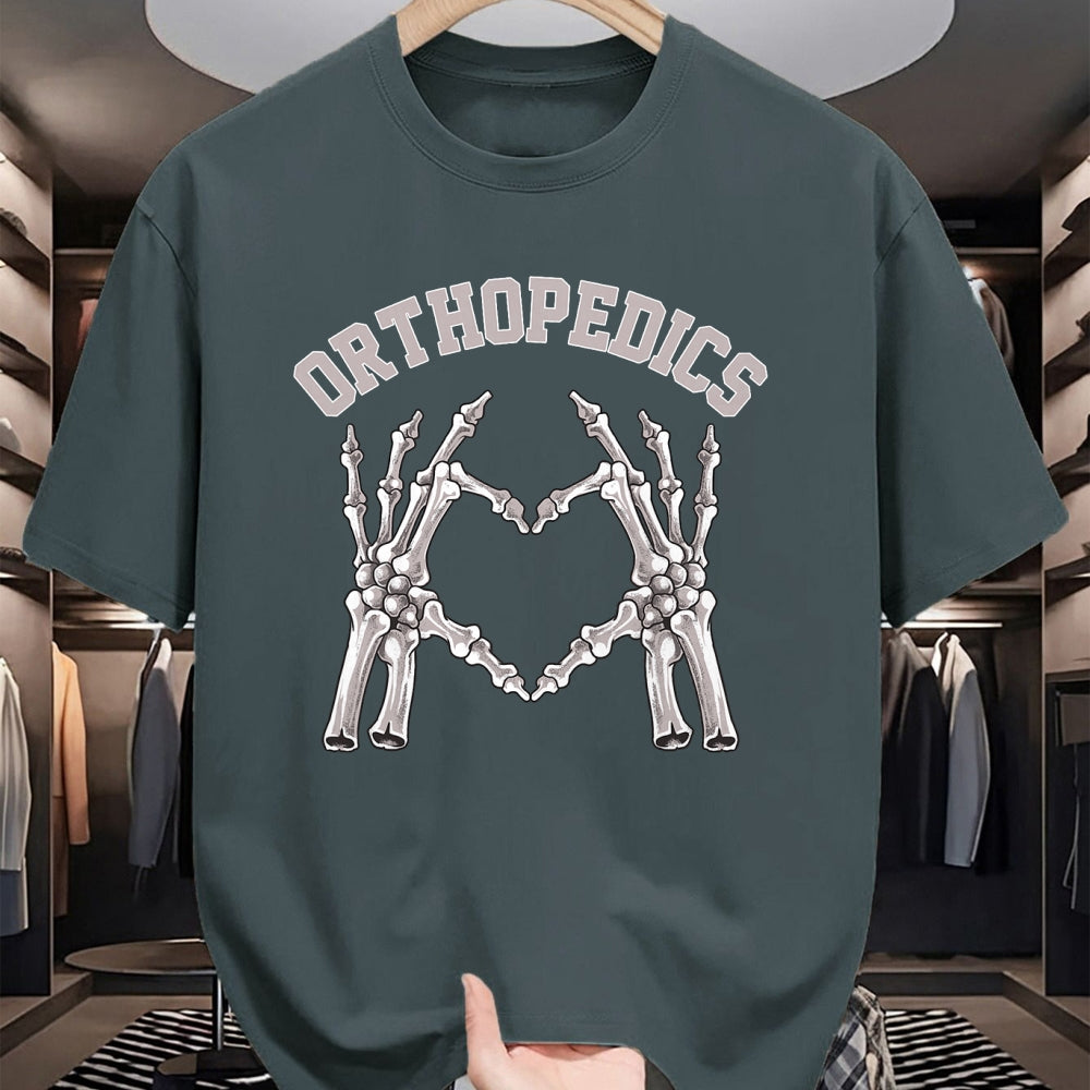 Best Doctor Shirt, Funny Doctor UnisexT-Shirt/Hoodie/Sweatshirt HLT00 - Orthopedics Skeleton Hand Heart Ortho Nurse RN Crew T-Shirt
