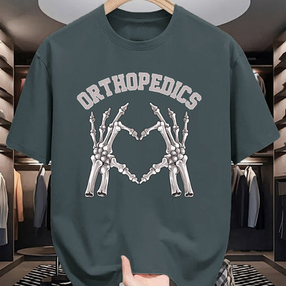 Best Doctor Shirt, Funny Doctor UnisexT-Shirt/Hoodie/Sweatshirt HLT00 - Orthopedics Skeleton Hand Heart Ortho Nurse RN Crew T-Shirt