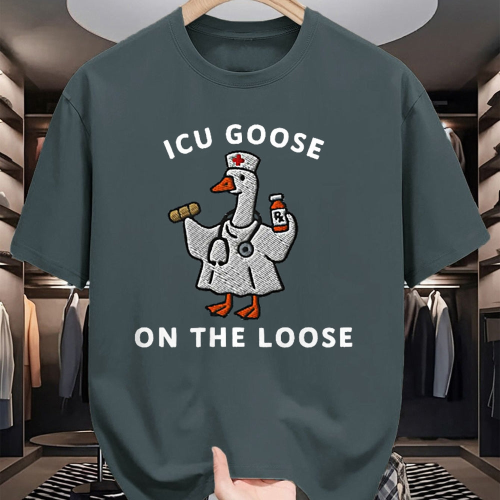 Best Doctor Shirt, Funny Doctor UnisexT-Shirt/Hoodie/Sweatshirt HLT00 - ICU Goose On The Loose Funny ICU Nurse Goose Design T-Shirt