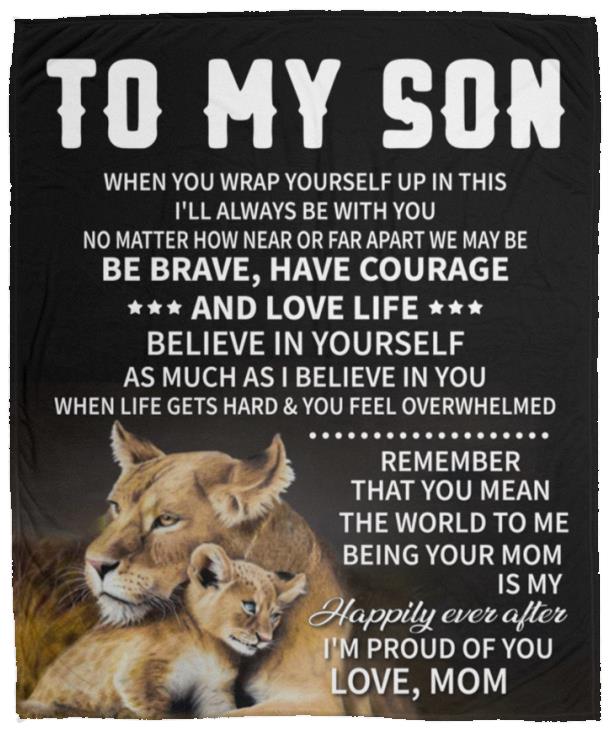 Special Gift For Your Son Blanket - From Mom (SKUB07-18)