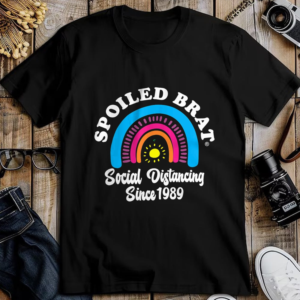 Best Wife Shirt, Wife and Husband Unisex T-Shirt/Hoodie/Sweatshirt HLT00 - Spoiled Brat Social Distancing since 1989 T-Shirt