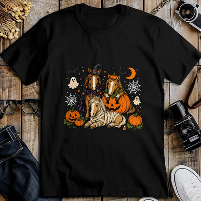 Best Horse Lover Shirt , Funny Horse UnisexT-Shirt/Hoodie/Sweatshirt HLT00 - Stripes Horse Halloween Funny Spooky Season Boo Horse Lover T-Shirt