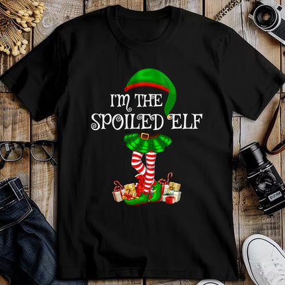 Best Wife Shirt, Wife and Husband Unisex T-Shirt/Hoodie/Sweatshirt HLT00 - Matching Family Group I'm The Spoiled Elf Christmas T-Shirt