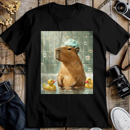 Cute Capybara Shirt, Funny Capybara Unisex T-Shirt/Hoodie/Sweatshirt HLT00 - Funny Graphic Capybara Long Sleeve T-Shirt (18)
