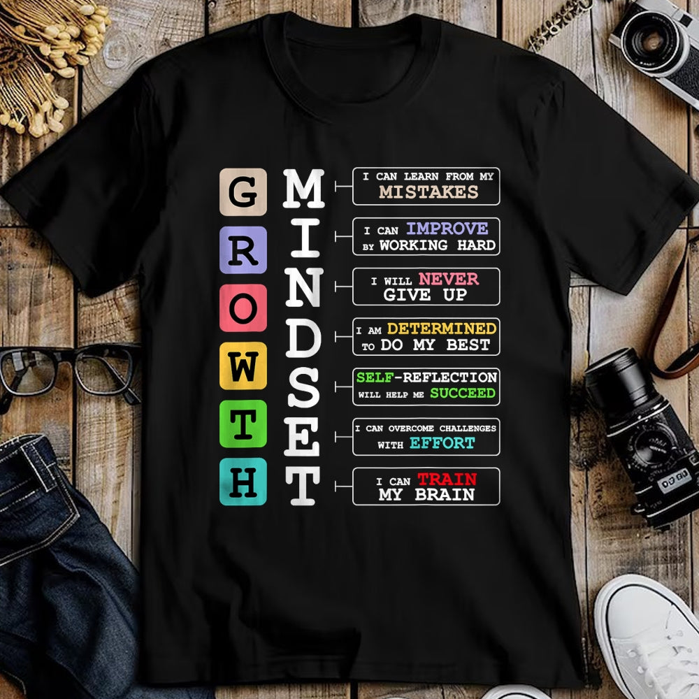 Best Teacher Shirt, Funny Teacher UnisexT-Shirt/Hoodie/Sweatshirt HLT00 - Growth Mindset Shirt Positive School Classroom Teacher Gift T-Shirt