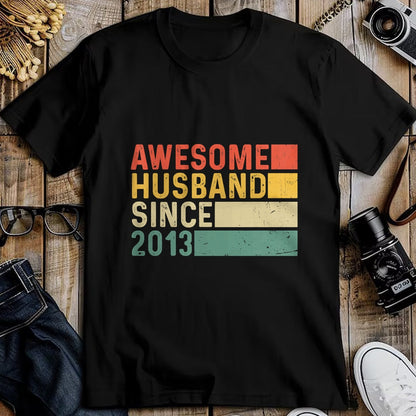 Best Wife Shirt, Wife and Husband Unisex T-Shirt/Hoodie/Sweatshirt HLT00 - 11th Wedding Anniversary Epic Awesome Husband Since 2013 T-Shirt