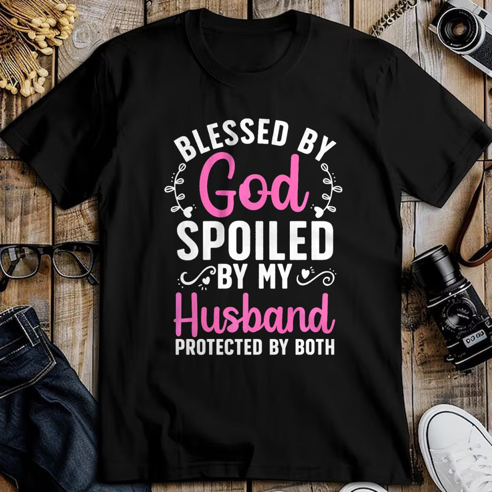 Best Wife Shirt, Wife and Husband Unisex T-Shirt/Hoodie/Sweatshirt HLT00 - Gift for wife T shirt, spoiled wife   Funny Spoiled Wife Art For Women Girls Husband Spoiled Wife Pr (2)