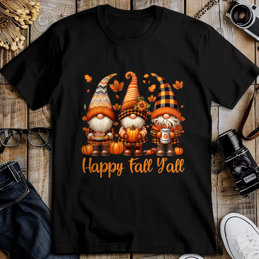 Best Thanksgiving Family Shirt , Funny Thanksgiving UnisexT-Shirt/Hoodie/Sweatshirt HLT00 - Happy Fall Y'all Gnome Pumpkin Autumn Thanksgiving Men Women T-Shirt