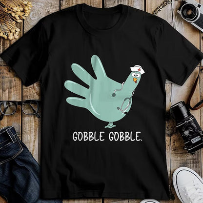 Funny Nurse Shirt, Nurse Unisex T-Shirt/Hoodie/Sweatshirt HLT00 - Turkey Glove Nurse Thanksgiving T-Shirt