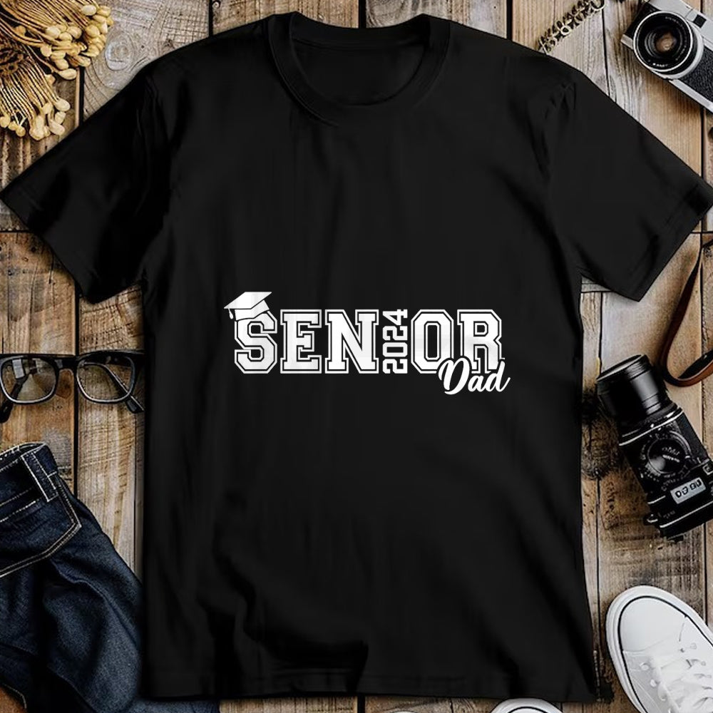 Gift for Dad Shirt, Funny Dad Unisex T-Shirt/Hoodie/Sweatshirt HLT00 – Proud Senior Dad 2024 Senior 2024 Dad Class Of 2024 Father T-Shirt