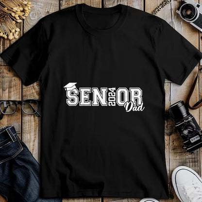 Gift for Dad Shirt, Funny Dad Unisex T-Shirt/Hoodie/Sweatshirt HLT00 – Proud Senior Dad 2024 Senior 2024 Dad Class Of 2024 Father T-Shirt