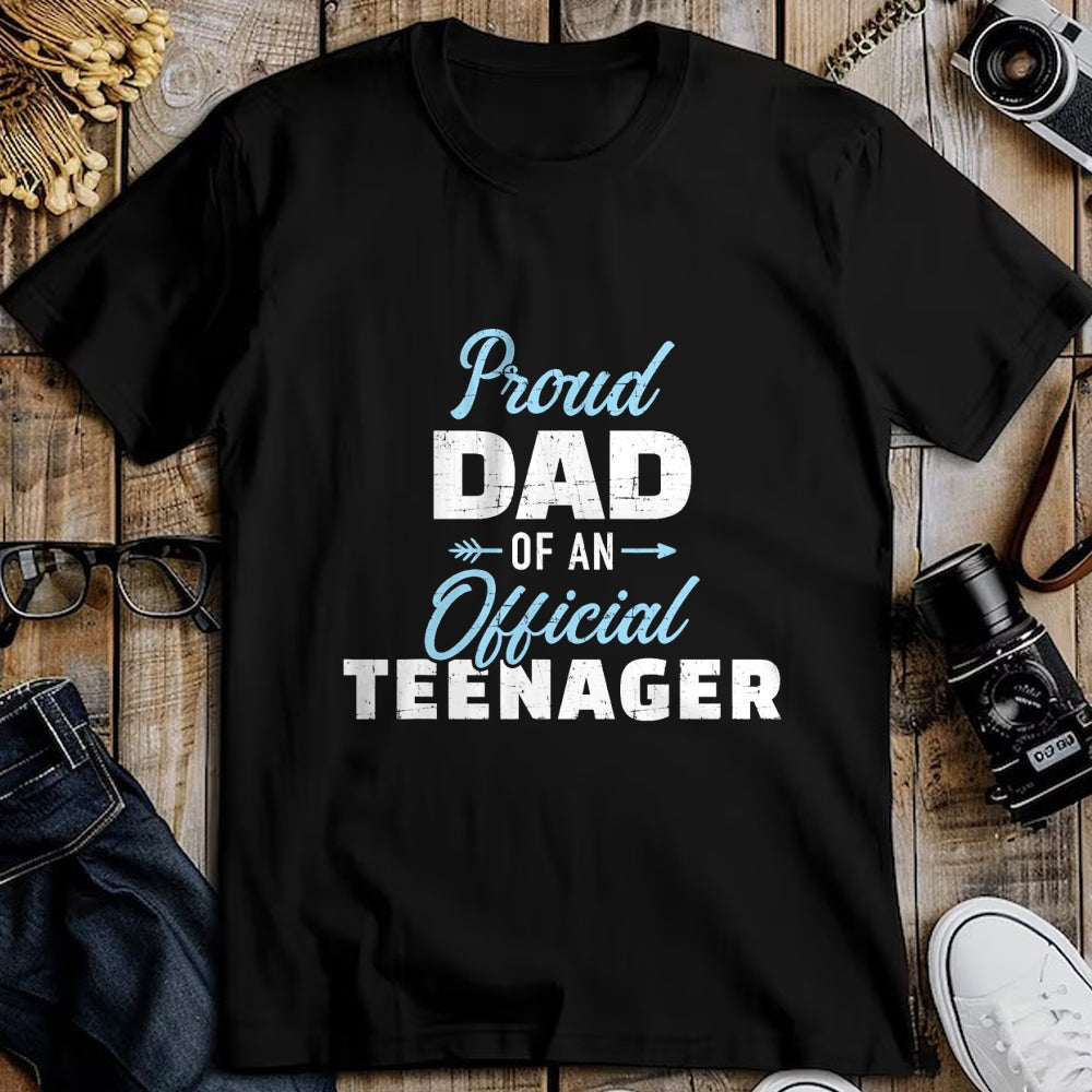 Gift for Dad Shirt, Funny Dad Unisex T-Shirt/Hoodie/Sweatshirt HLT00 – Proud dad of a teenager 13th birthday T-Shirt