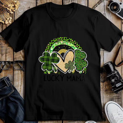 Gift for Mom Shirt, Funny Mom Unisex T-Shirt/Hoodie/Sweatshirt HLT00 - Lucky Mama Family St Patricks Day Mom Mother_s Day Lucky T-Shirt