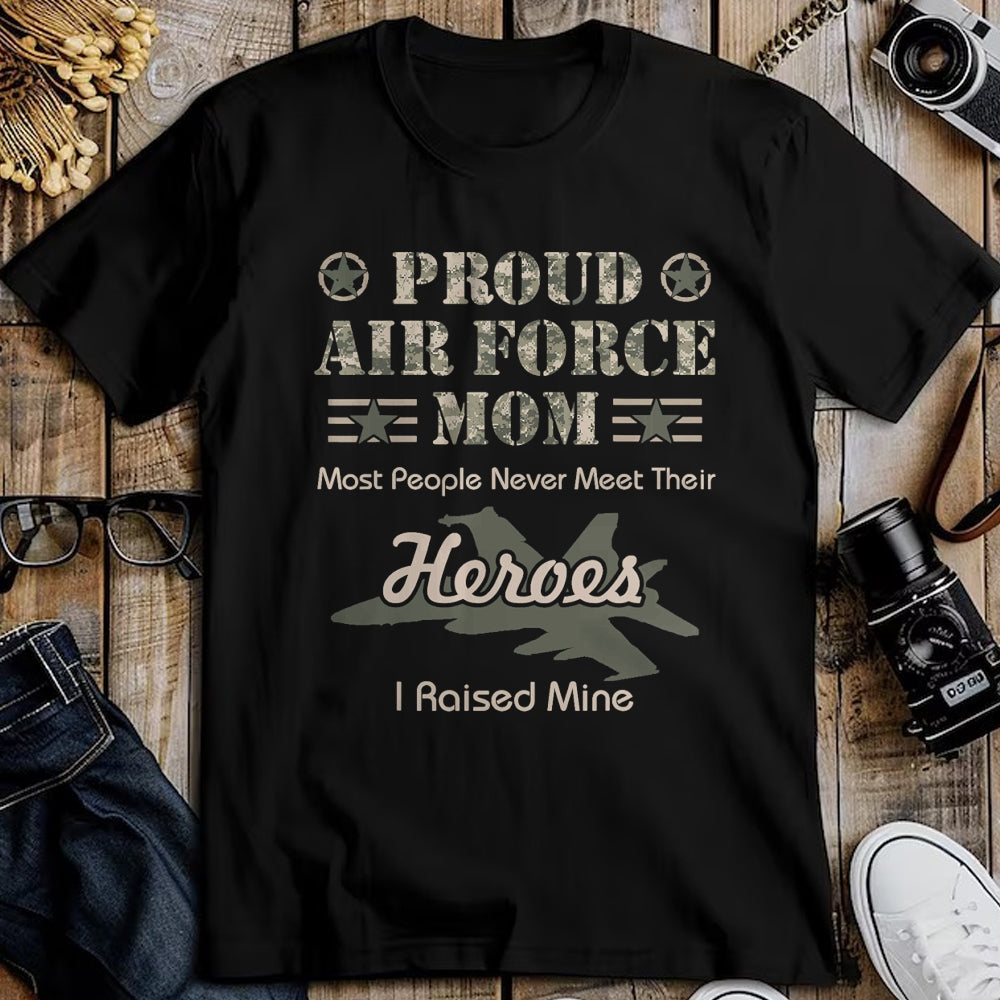 Gift for Mom Shirt, Funny Mom Unisex T-Shirt/Hoodie/Sweatshirt HLT00 - Proud Air Force Mom T-Shirt