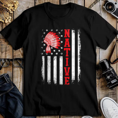 Native American T-Shirts, Vintage Native American Unisex T-Shirt/Hoodie/Sweatshirt HLT00 - Native - American Day USA Flag Cherokee Indigenous People