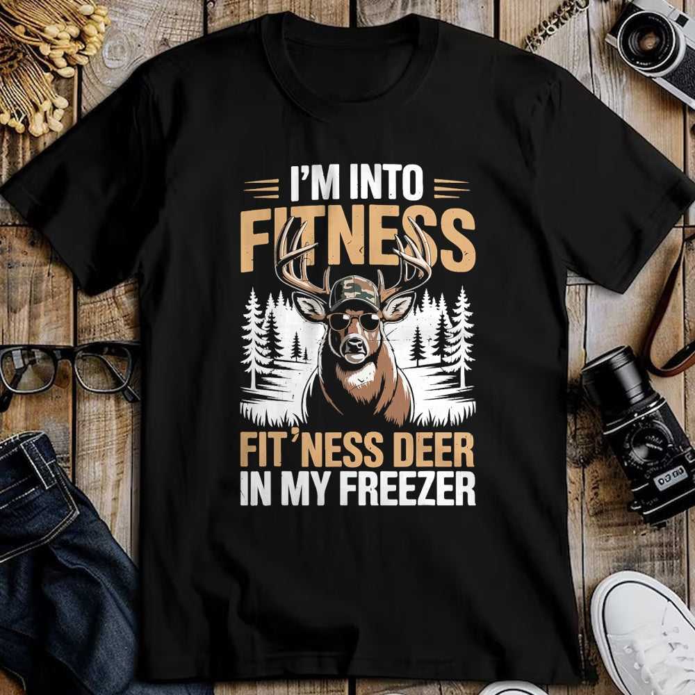 Funny Hunting Shirt, Gift For Hunting Lover Unisex T-Shirt/Hoodie/Sweatshirt HLT00 - Camo Deer Hunting Men_s Fitness Deer Freezer Funny Hunting T-Shirt