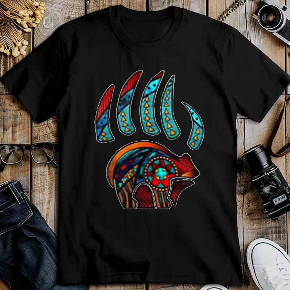 Native American T-Shirts, Vintage Native American Unisex T-Shirt/Hoodie/Sweatshirt HLT00 - Native American Bear Claw