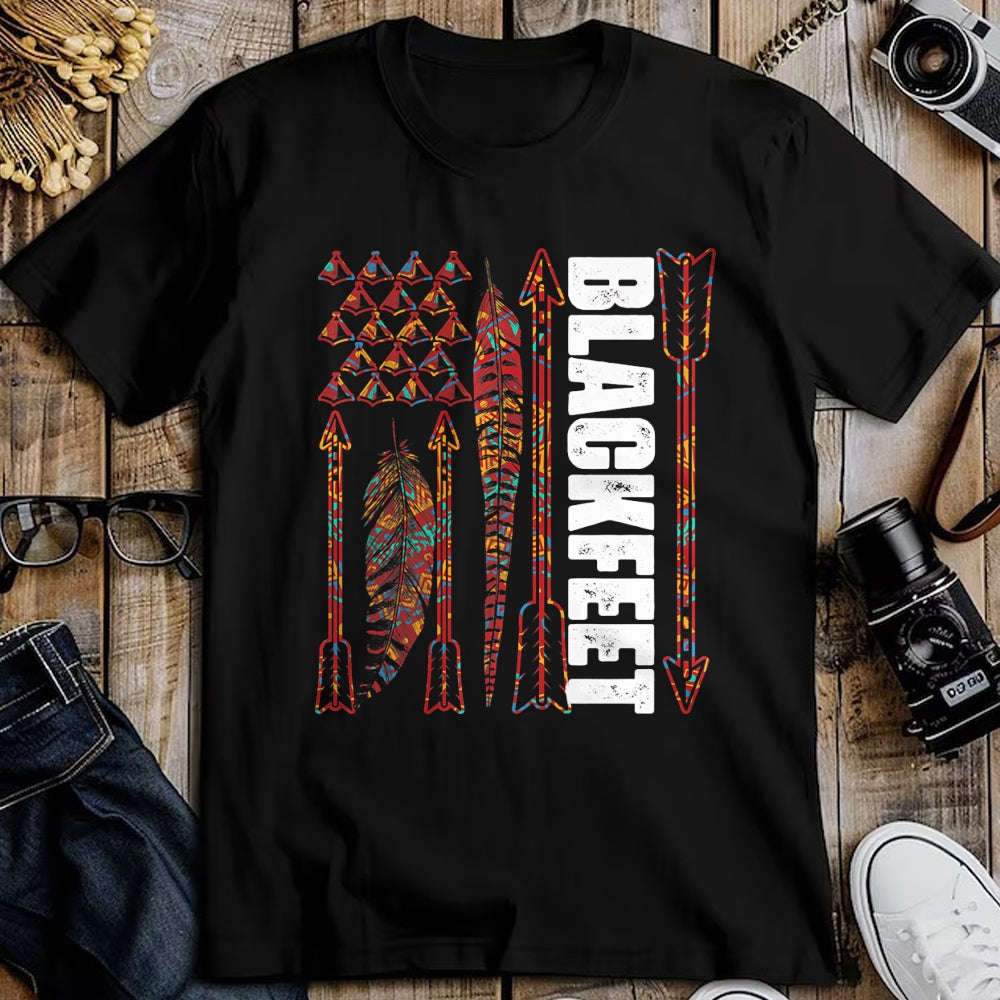 Native American T-Shirts, Vintage Native American Unisex T-Shirt/Hoodie/Sweatshirt HLT00 - Blackfeet Flag - Native Pride American Indian Tribe Premium