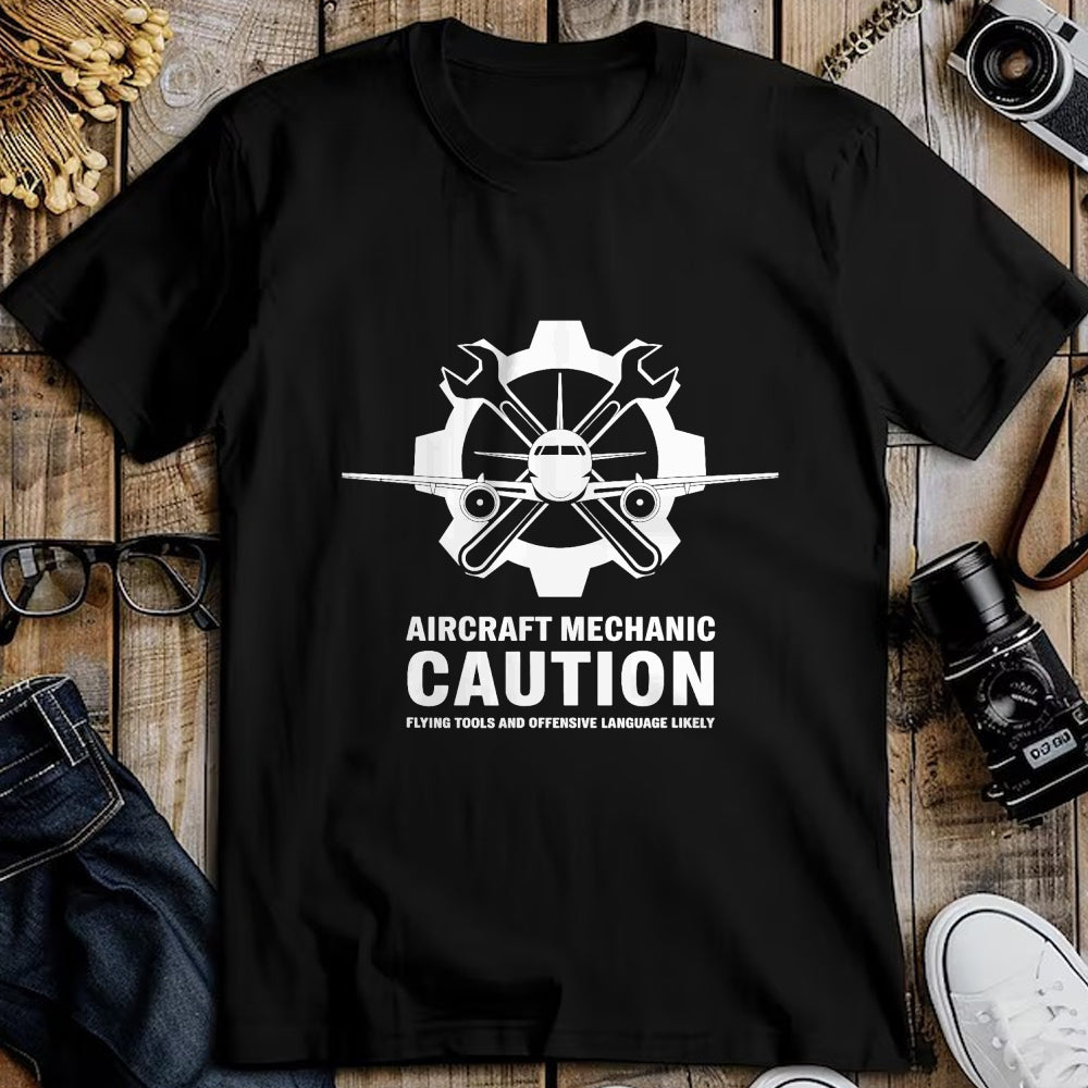 Best Mechanic Life Shirt, Funny Mechanic UnisexT-Shirt/Hoodie/Sweatshirt HLT00 - Aviation Technician, Aircraft Mechanic Caution Flying Tools T-Shirt