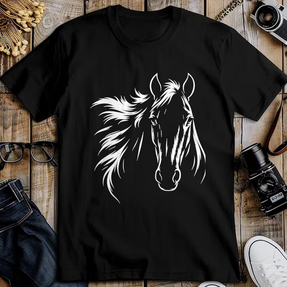 Best Horse Lover Shirt , Funny Horse UnisexT-Shirt/Hoodie/Sweatshirt HLT00 - Cute & Elegant Horse Silhouette Art for Horse Lovers T-Shirt, Men, Black, 3X-Large