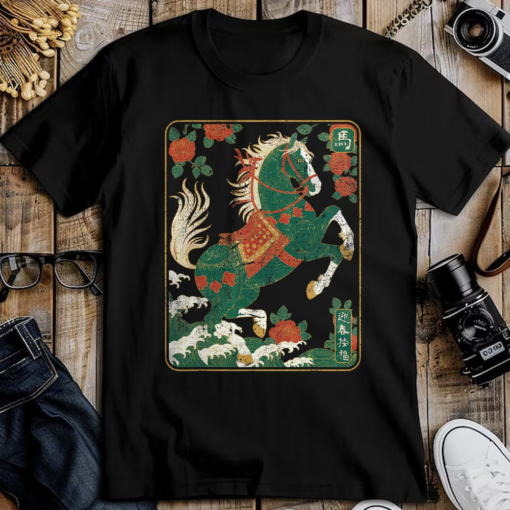 Best Horse Lover Shirt , Funny Horse UnisexT-Shirt/Hoodie/Sweatshirt HLT00 - Vintage Distressed Chinese Zodiac Art Year of the Horse T-Shirt