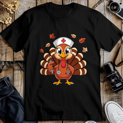 Funny Nurse Shirt, Nurse Unisex T-Shirt/Hoodie/Sweatshirt HLT00 - Thanksgiving Nurse Turkey RN ICU ER NICU Nurse Crew Women T-Shirt