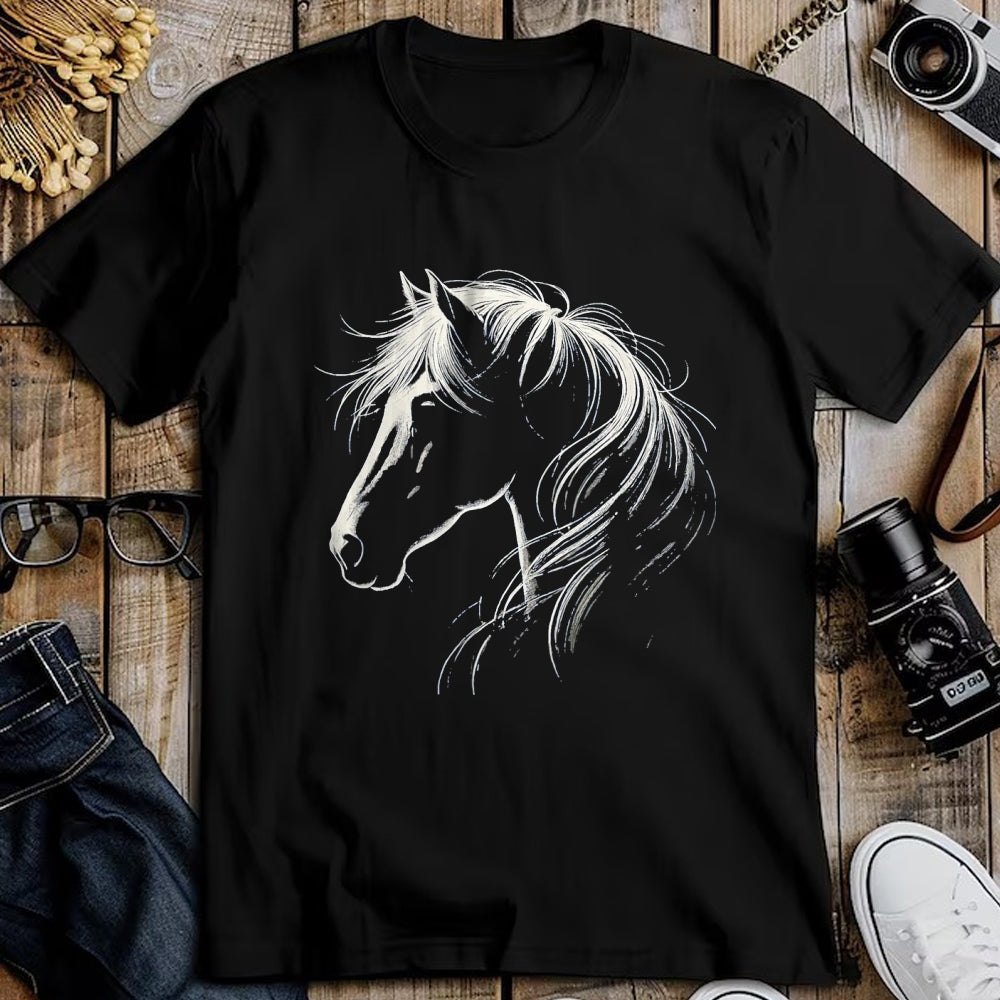 Best Horse Lover Shirt , Funny Horse UnisexT-Shirt/Hoodie/Sweatshirt HLT00 - Horse Silhouette Horse Riding Lover T-Shirt, Men, Black, 3X-Large