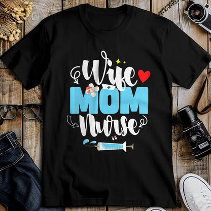 Funny Nurse Shirt, Nurse Unisex T-Shirt/Hoodie/Sweatshirt HLT00 - Wife Mom Nurse Mother's Day T-Shirt