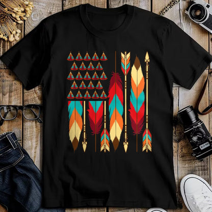 Native American T-Shirts, Vintage Native American Unisex T-Shirt/Hoodie/Sweatshirt HLT00 - Native American Flag - Pride Month Indigenous People Veteran