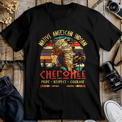 Native American T-Shirts, Vintage Native American Unisex T-Shirt/Hoodie/Sweatshirt HLT00 - Cherokee Native American Indian Pride Indigenous Tribe