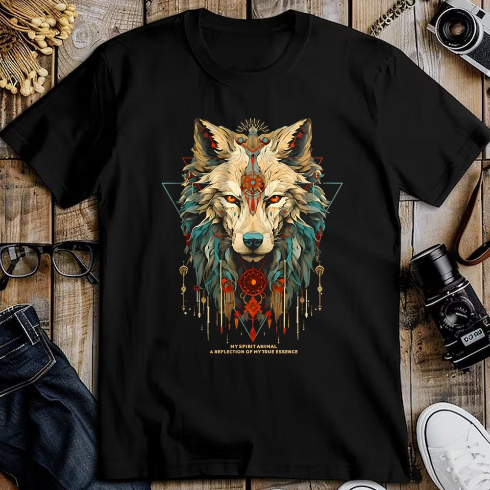 Native American T-Shirts, Vintage Native American Unisex T-Shirt/Hoodie/Sweatshirt HLT00 - Wolf Spirit Animal Sacred Shaman Native American Clan