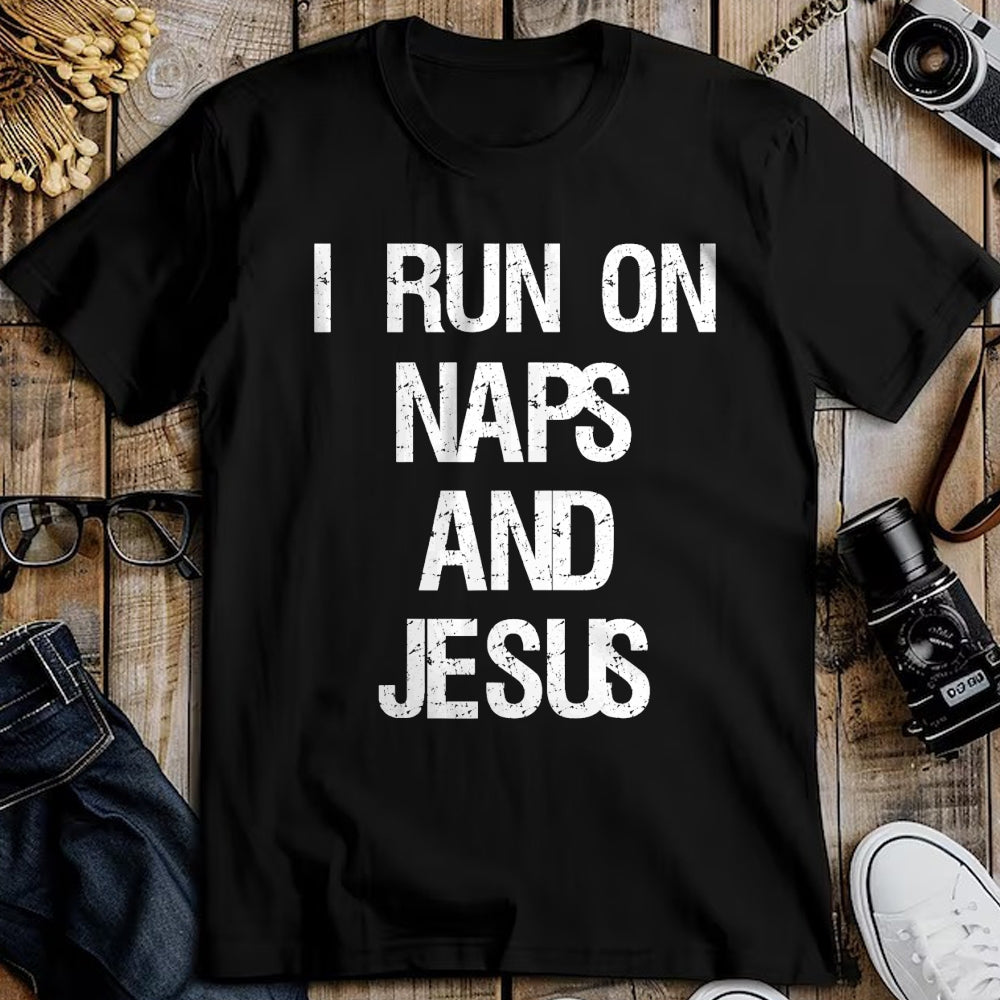 Christian Tee, Christian Faith Unisex T-Shirt/Hoodie/Sweatshirt HLT00 - Funny Run On Nap & Jesus Christ Sayings Christian T-Shirt (2)