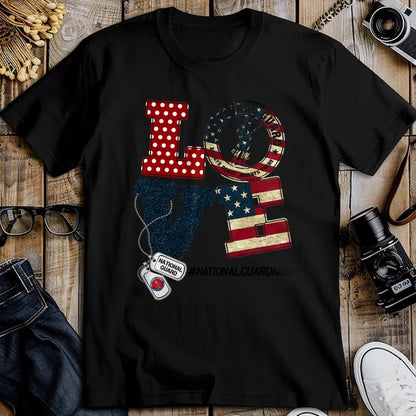 Gift for Mom Shirt, Funny Mom Unisex T-Shirt/Hoodie/Sweatshirt HLT00 - Love National Guard Mom Graduation Proud National Guard Mom T-Shirt