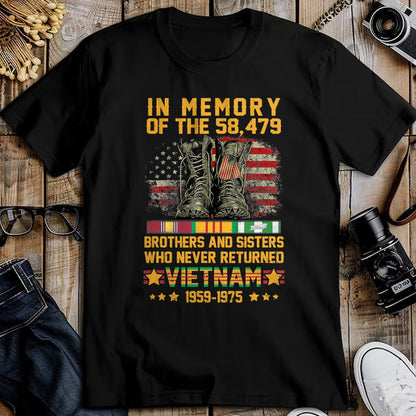 Proud Veteran Shirt, Funny Veteran UnisexT-Shirt/Hoodie/Sweatshirt HLT00 - in Memory of The 58479 Brothers and Sisters Vietnam Veteran T-Shirt