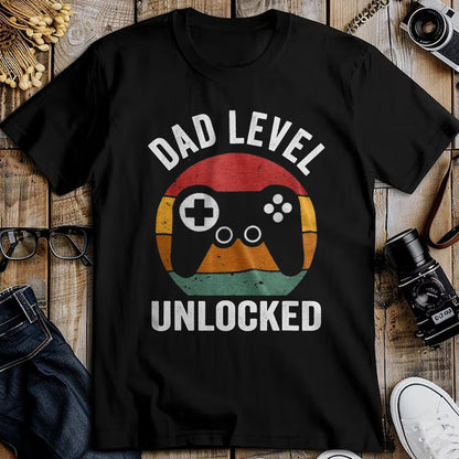 Gift for Dad Shirt, Funny Dad Unisex T-Shirt/Hoodie/Sweatshirt HLT00 – Funny New Dad Dad Level Unlocked day Gaming T-Shirt