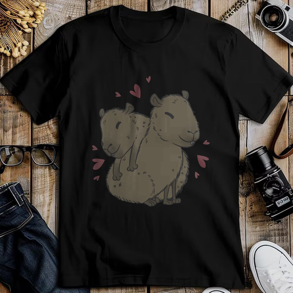 Cute Capybara Shirt, Funny Capybara Unisex T-Shirt/Hoodie/Sweatshirt HLT00 - Cute Capybara Long Sleeve T-Shirt