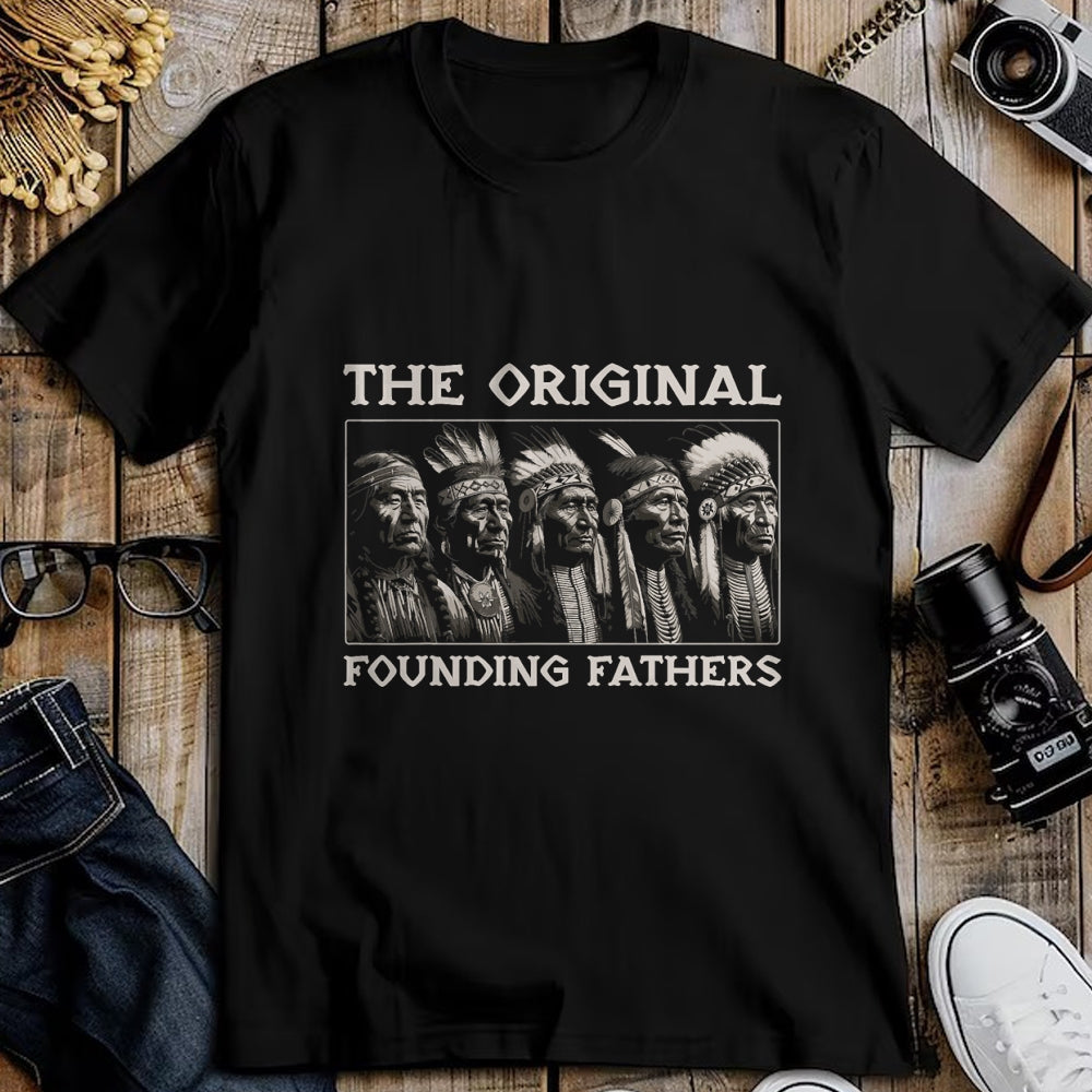 Native American T-Shirts, Vintage Native American Unisex T-Shirt/Hoodie/Sweatshirt HLT00 - The Original Founding Fathers Vintage Native American Indian