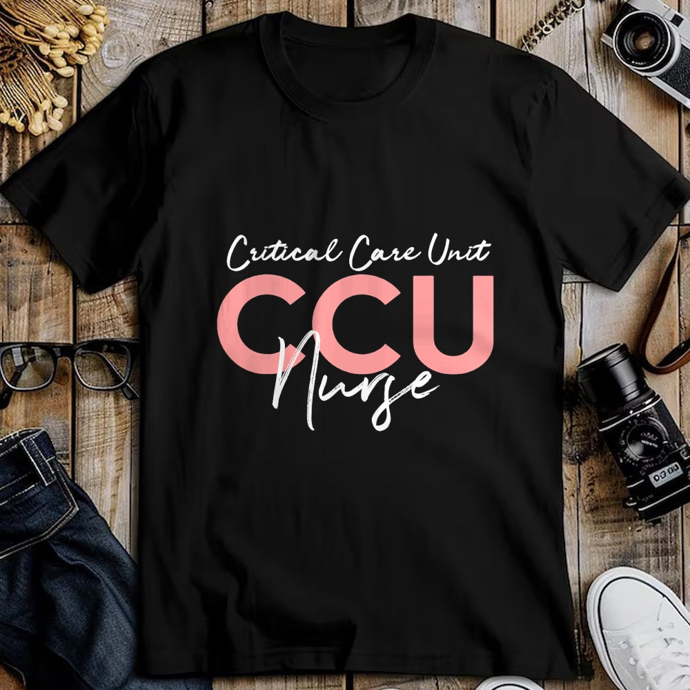 Funny Nurse Shirt, Nurse Unisex T-Shirt/Hoodie/Sweatshirt HLT00 - Critical Care Unity CCU Nurse Emergency Room Nurse RN T-Shirt (1)