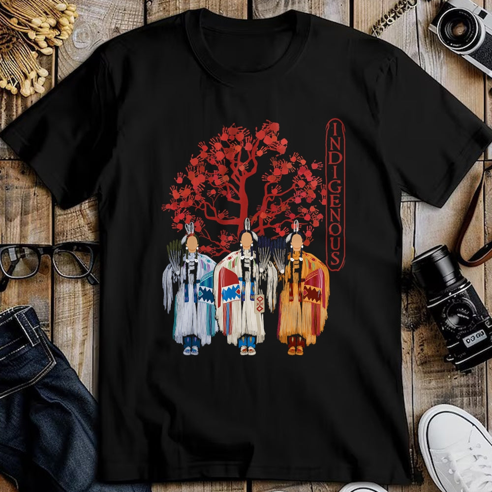 Native American T-Shirts, Vintage Native American Unisex T-Shirt/Hoodie/Sweatshirt HLT00 - Native American Indigenous Red Hand Indian Blood Themed (5)