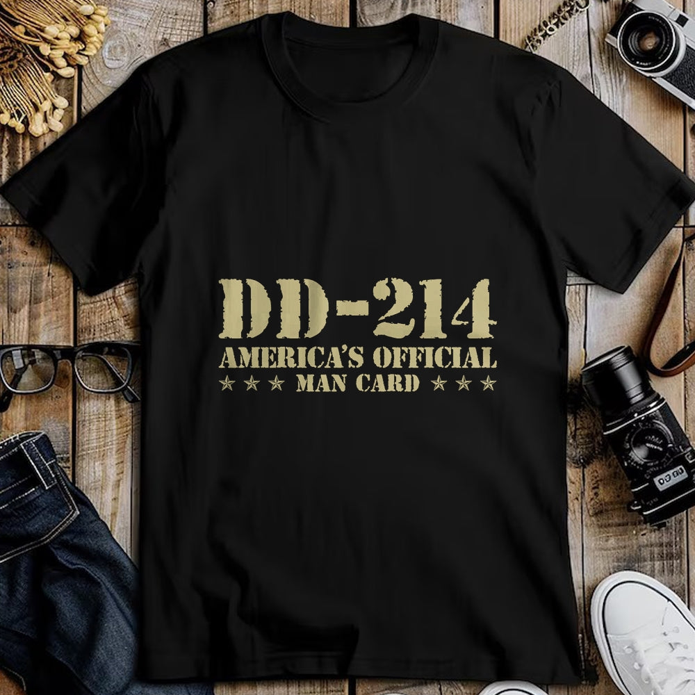 Proud Veteran Shirt, Funny Veteran UnisexT-Shirt/Hoodie/Sweatshirt HLT00 - DD-214 America_s Official Man Card Veteran Day Retro Army T-Shirt