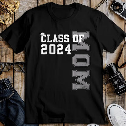 Gift for Mom Shirt, Funny Mom Unisex T-Shirt/Hoodie/Sweatshirt HLT00 - Mom Mother Senior 2024 Proud Mom Of A Class Of 2024 Graduate T-Shirt