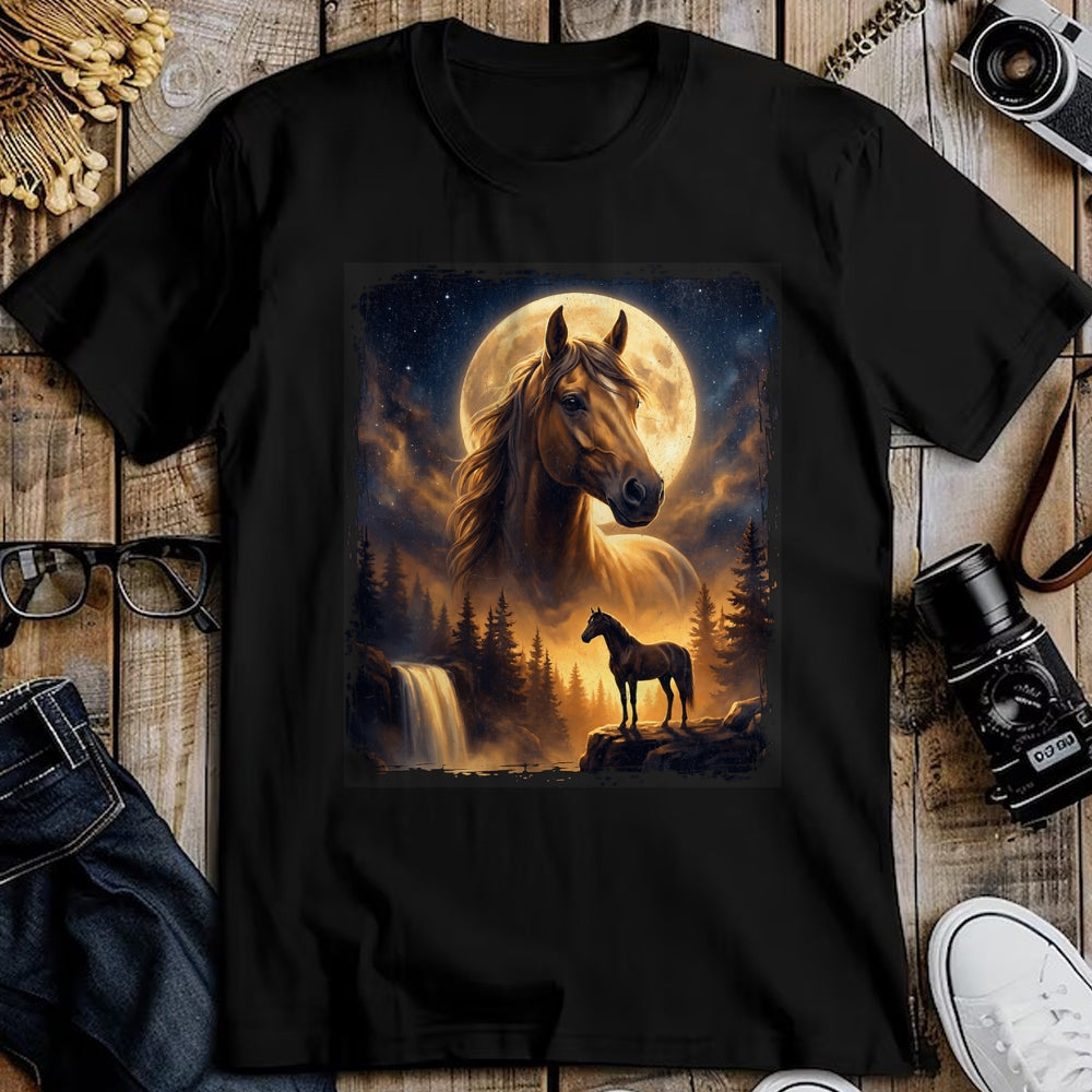 Best Horse Lover Shirt , Funny Horse UnisexT-Shirt/Hoodie/Sweatshirt HLT00 - Mystical Retro Majestic Horse Spirit Animal Full Moon Nature T-Shirt