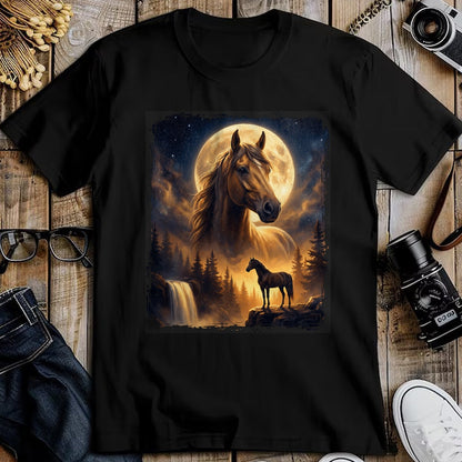 Best Horse Lover Shirt , Funny Horse UnisexT-Shirt/Hoodie/Sweatshirt HLT00 - Mystical Retro Majestic Horse Spirit Animal Full Moon Nature T-Shirt
