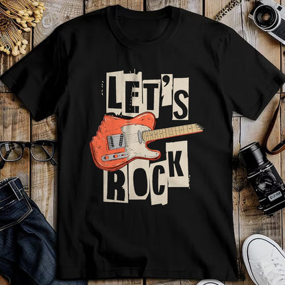 Guitar Lover Shirt, Funny Guitar UnisexT-Shirt/Hoodie/Sweatshirt HLT00 - Let_s Rock Electric Guitar Music Lovers Band Guitarists Retro T-Shirt
