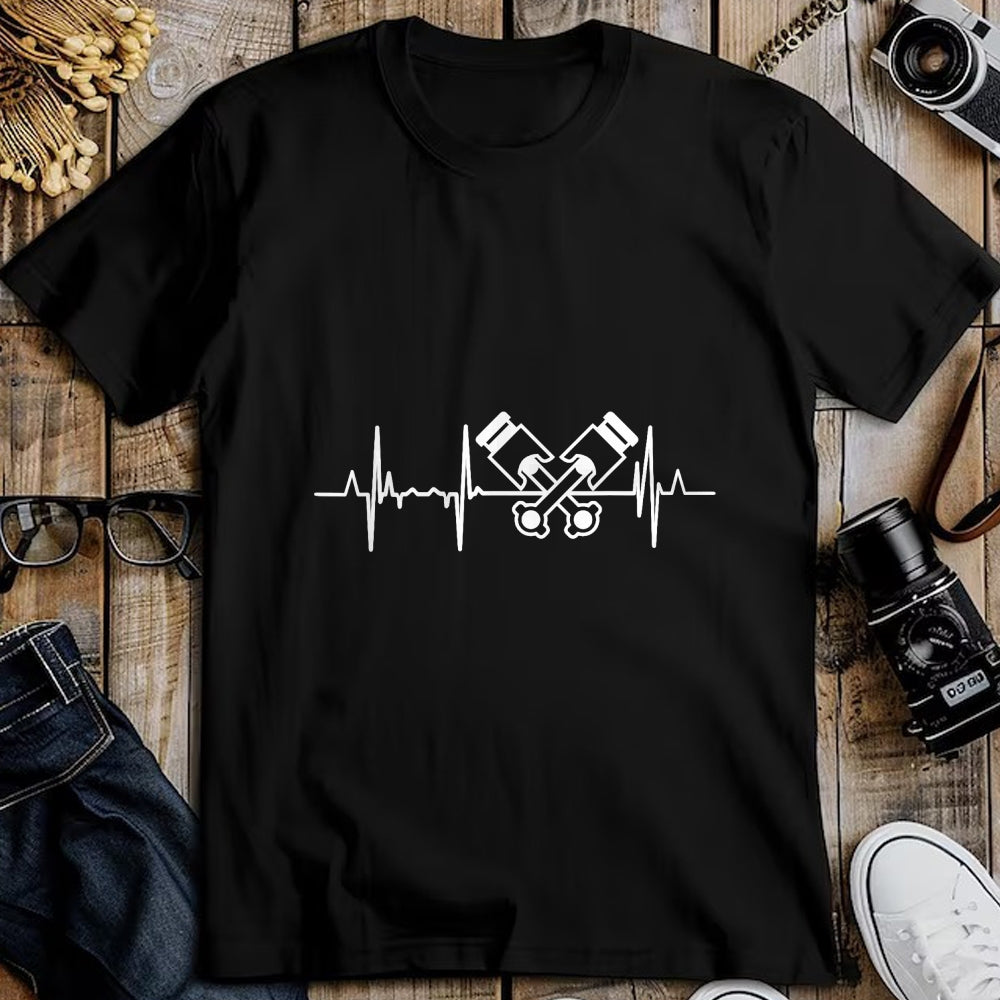 Best Mechanic Life Shirt, Funny Mechanic UnisexT-Shirt/Hoodie/Sweatshirt HLT00 - Car Mechatronics Engineer Heartbeat Car Mechanic T-Shirt